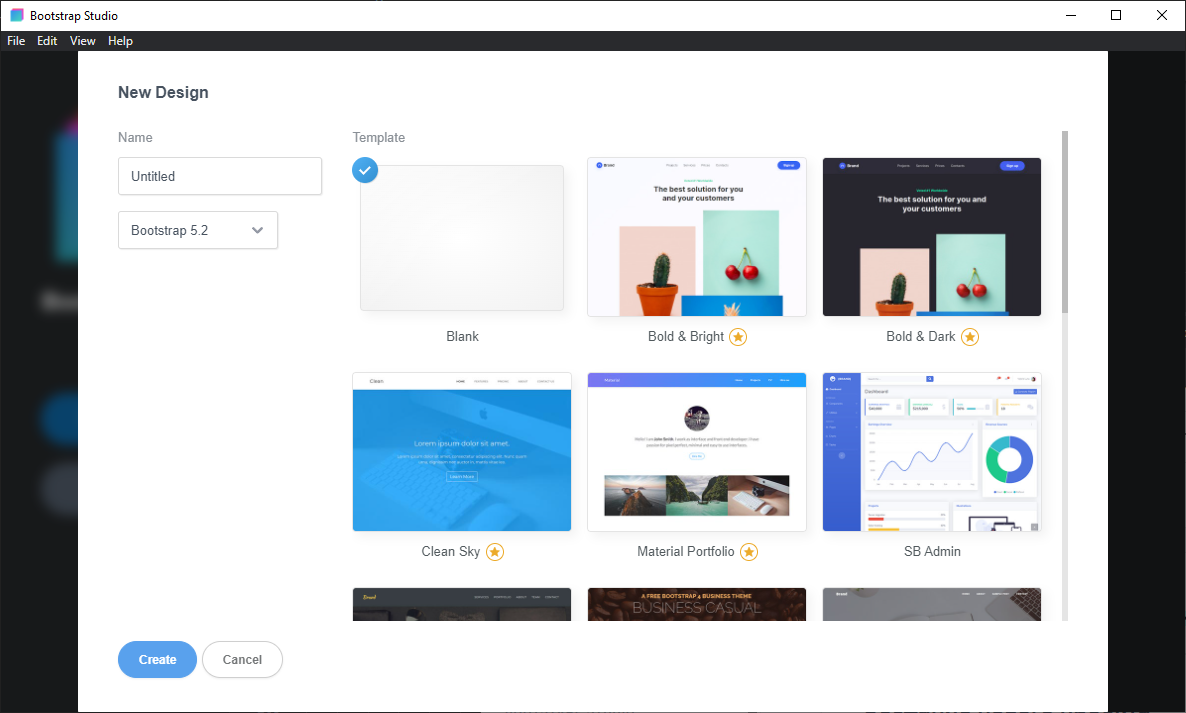 Создание нового проекта